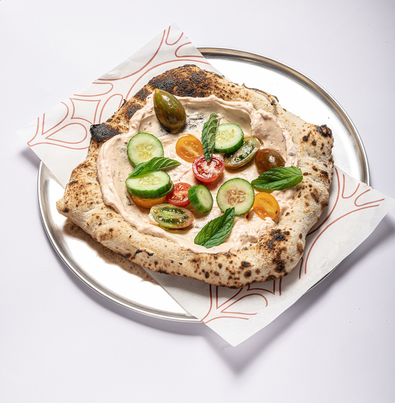 مناقيش لبنة حارة – عجينة نابوليتان